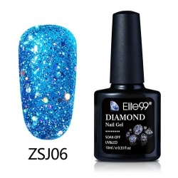 Гел Лак Диамантено Брокатен 10ml ZSJ06 - GC077 Elite99